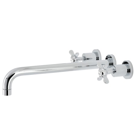 Kingston Brass KS8041BEX Wall Mount Tub Faucet, Polished Chrome KS8041BEX